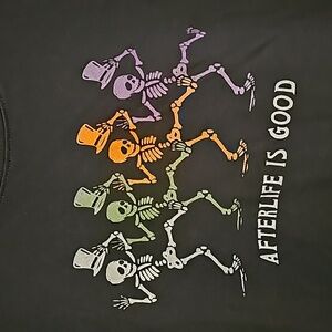 Life is Good black l/s top HALLOWEEN xl